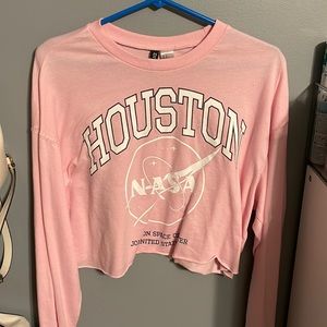 Womens long sleeve crop top